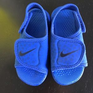 Blue Nike Toddler Sandals